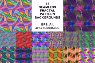 14 Seamless Fractal Spiral Patterns