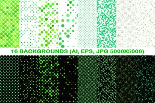 16 Green Seamless Dot Patterns