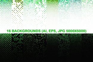 16 Green Square Patterns for Seamless Design