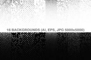 16 Grey Square Patterns