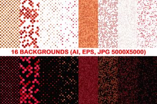 16 Red Seamless Dot Patterns