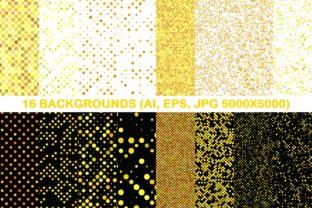 16 Yellow Seamless Dot Patterns