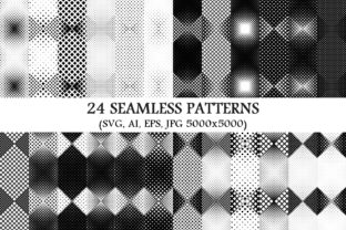 24 Seamless Haltone Square Patterns