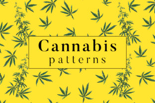 Cannabis Patterns: Vintage USSR-Inspired Tileable Designs for Professional Creative Work