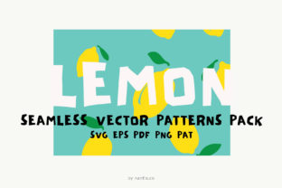 Lemon Seamless Vector Patterns Pack