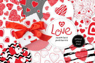 Love Hearts Seamless Patterns