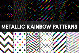 Metallic Rainbow Foil Patterns – Stylish