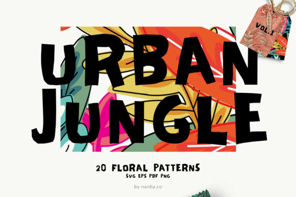 Seamless Patterns 20 X Urban Jungle V1