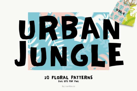 Seamless Patterns 20 X Urban Jungle V4