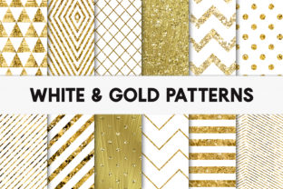 White and Gold Foil Patterns – Stylish